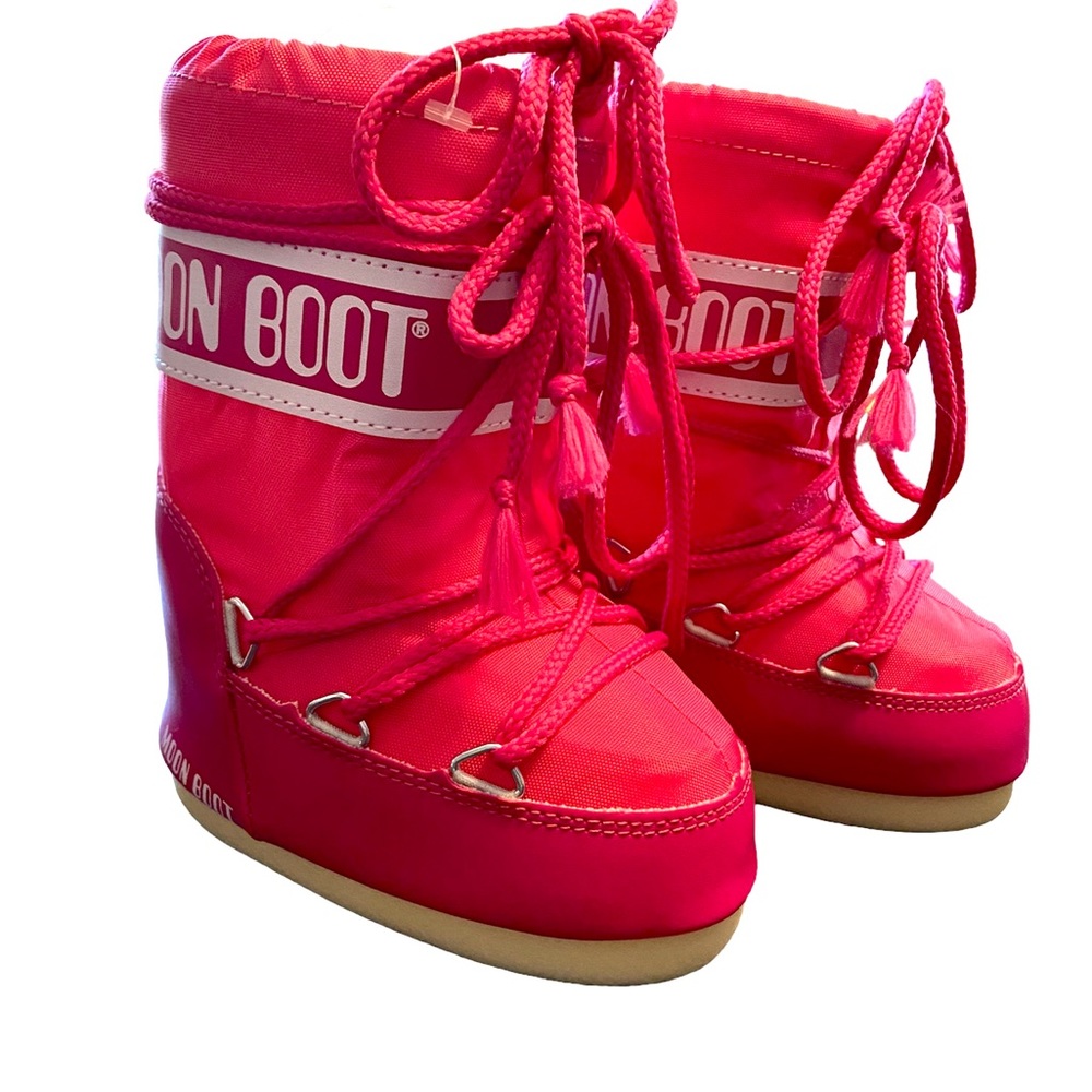 Worn once Hot pink Moon Boots